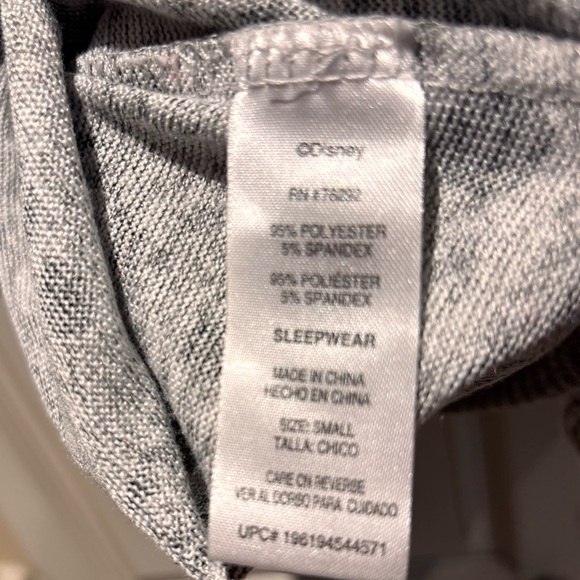 Gray Disney Mickey Mouse Pajama Top Size S (runs big) - Picture 7 of 8